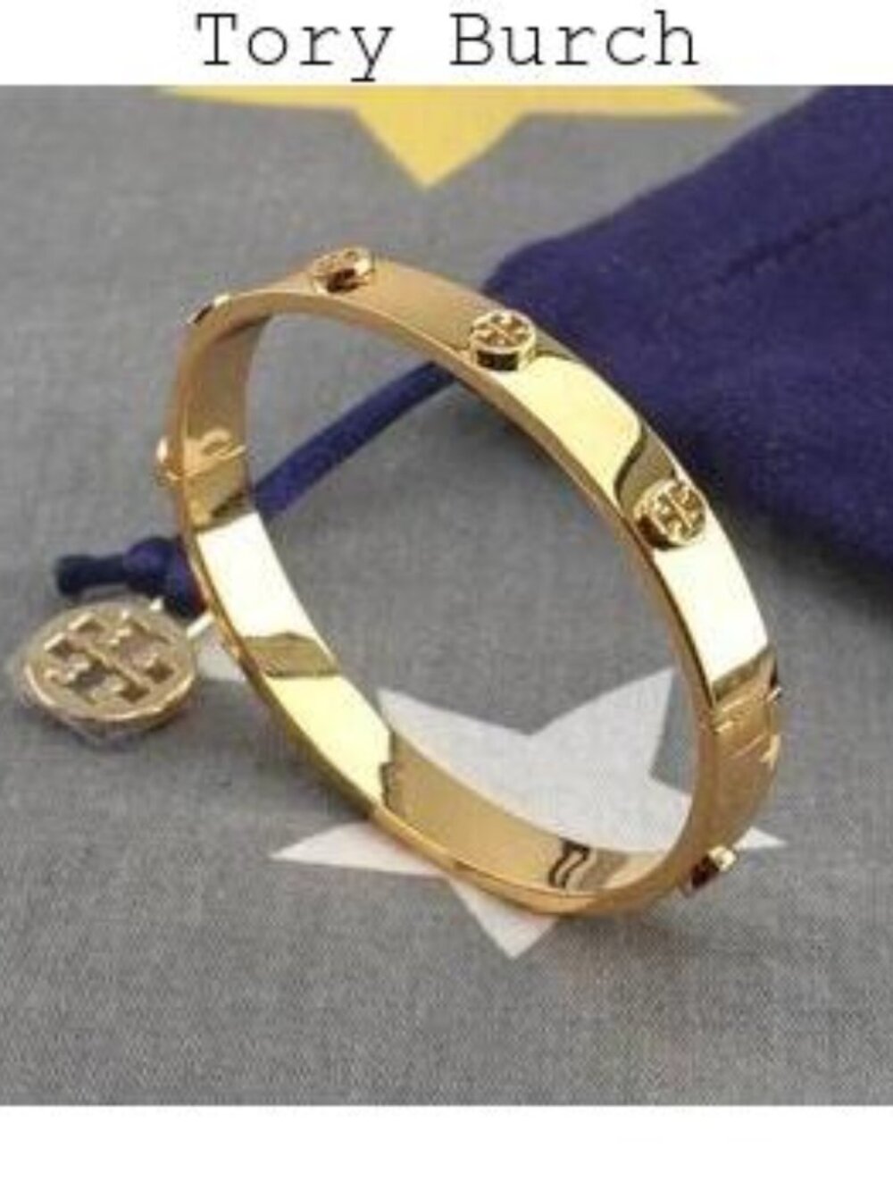 Tory Burch Miller Stud 7mm Bracelet in Gold (Brand New) Medium
